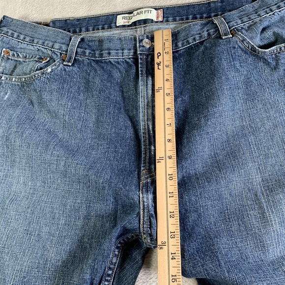 Vintage Levis 505 Jeans Mens 44x29 Blue Regular Fit Straight Denim Medium Wash - Picture 7 of 13